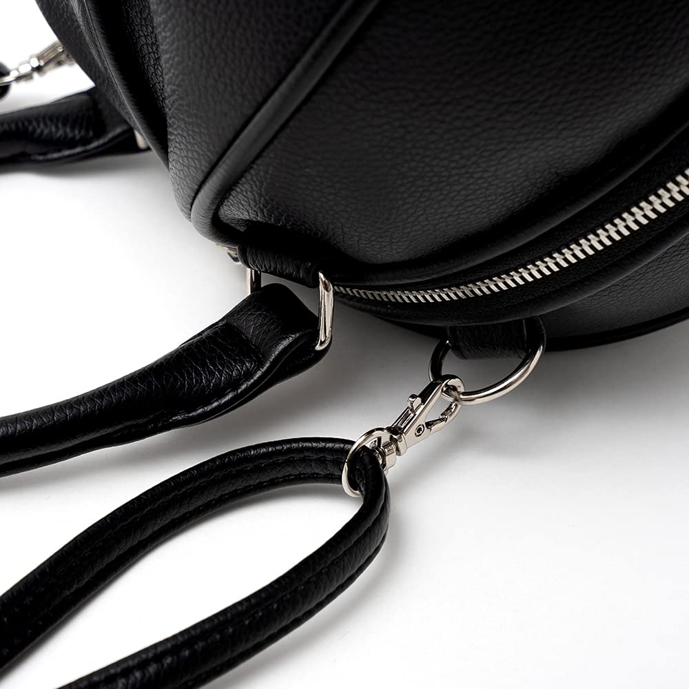 Emono MIKASASTAR Ball Bag, Shoulder Bag, Handbag, Women's, Casual, Sporty, Crossbody, Cute, Gift (Black)