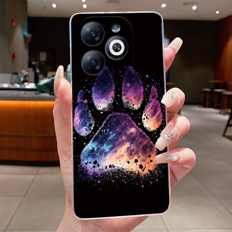 Casing For infinix Smart 8/Smart 8 Pro Luxury Dragon Cute Cool Boys Girls Soft silicone Phone Case Back Cover Transparent Shell