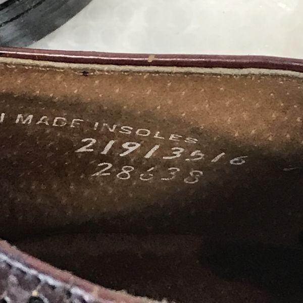 90s? USA Made/BOSTONIAN/Goodyear Welt Leather Full Brogue Wingtip Shoes/10.5D/28.0-28.5/Brown/(USED)