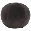 Day and Night - Day and Night Anthracite Gray Cotton Velvet Pouf 50x35 Cm