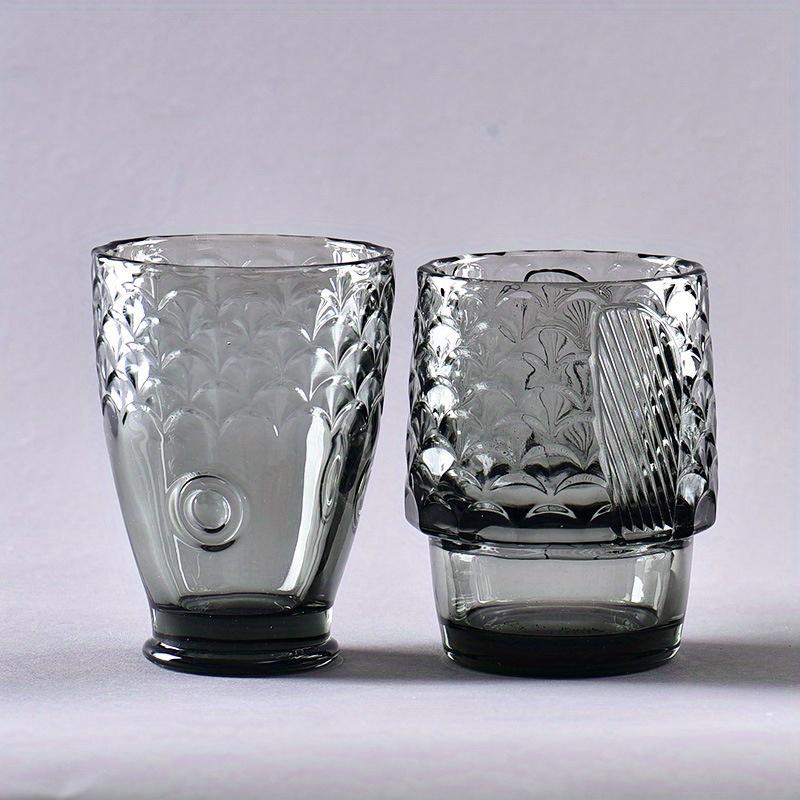 4pcs Koi Fish Glass Cups Set Stylish Stackable Water Cups Drinking Glasses For Juice Milk Tea And More Summer Winter Drinkware