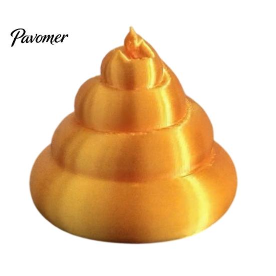 Joke Gift Idea Magnetic Golden Poop Ornament, 3D Printed Table Decoration, Ornament Funny Prank Figurine, Gag for Friends