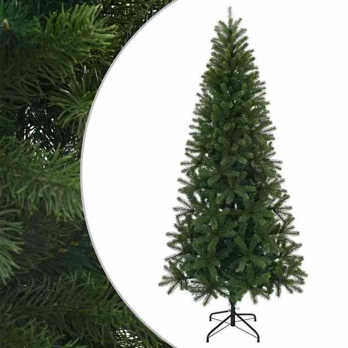 VidaXL Sapin de Noël artificiel Vert 180 cm PVC, PE et acier, Déco salon, arbre artificiel moderne, fête de Noël, 42018734