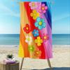 Microfiber Beach Towel Exquisite Prints Thin Quick Dry Absorbent Oversized Towel for Beach Swimming Camping Yoga Bath Sports