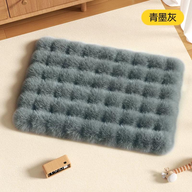 Cat nest cushion cat blanket winter sleeping pet cat blanket warm kennel winter thickened rabbit down sleeping mat