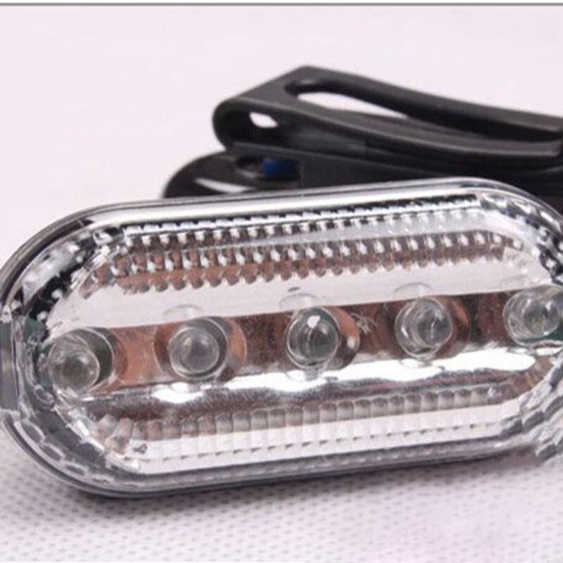 Junshi Red Blue LED Rechargeable Flashing Safety Shoulder Clip Light (3-Pack)
