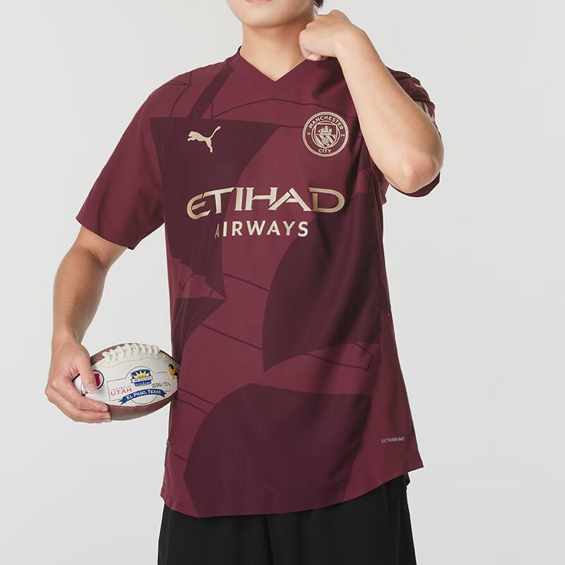 Puma Fitness Quick-Dry Breathable Outdoor Sports Retro Color-Block Short Sleeve T-Shirt Men Tops Red 77861503