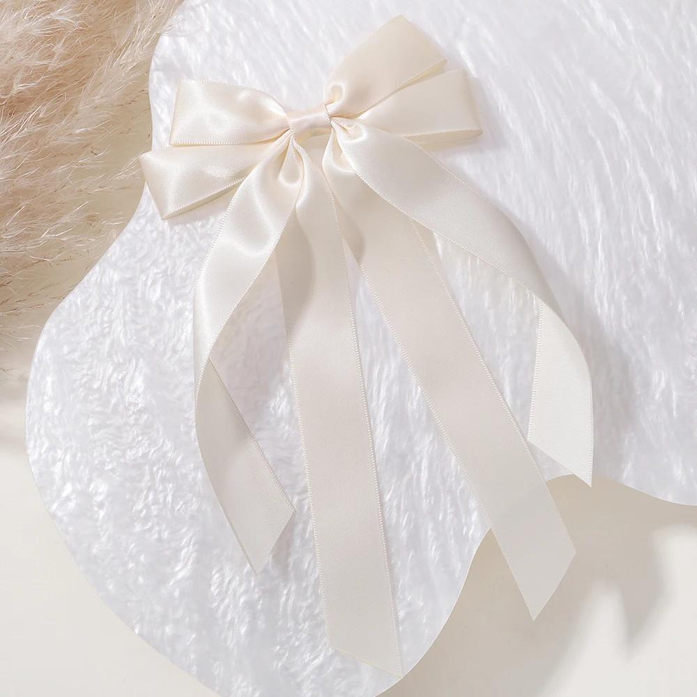 1 Stück/Los Ballettstil Mädchen Schleife Langes Band Haarspange Süßes Mädchen Halb Zusammengebundenes Haar Kopfschmuck Stil Mode Haarschmuck