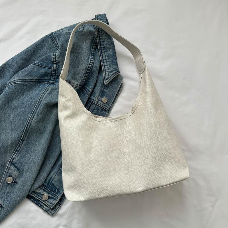 Autumn Women's Casual Soft Surface Large Capacity Bag New Fashion Patchwork Shoulder Bag Commuter Personality Tote Bag