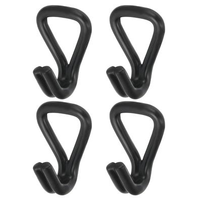 PATIKIL 4pcs Ratchet Double J Hook Load 5511 LBS 8.7mm Tie Down Strap Webbing