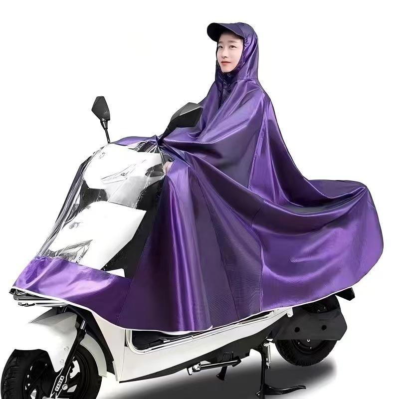 Impermeable Eléctrico XL para Vehículos, Antitormenta, Cubierta de Cuerpo Completo para Motocicletas de Pedal de un Solo/Doble Pasajero