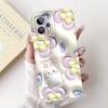 For Realme GT2 Pro Realme GT7 Pro Phone Case Realme Neo2 GT 2 Fundas Liquid Silicone Soft Back Cover Rabbit Panda Flower Capa