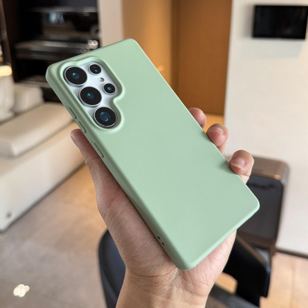 Matte Soft Liquid Silicone Case for Samsung Galaxy S26 S2 Ultra S24 S23 Plus S22 A6 A A4 A16 Candy Solid Color Slim Cover