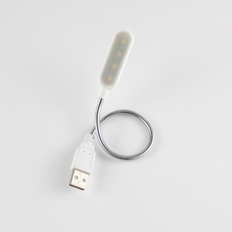 

Мини 4 светодиодных лампы для чтения, портативная USB ночник для чтения, белый/теплый цвет, настольная лампа для ноутбука, портативного компьютера, портативного компьютера Warm White