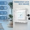 Universal Thermostat Lock Box Acrylic Thermostat Cover Transparent Thermostat Guard Wall Mount Thermostat Guard Box for Office