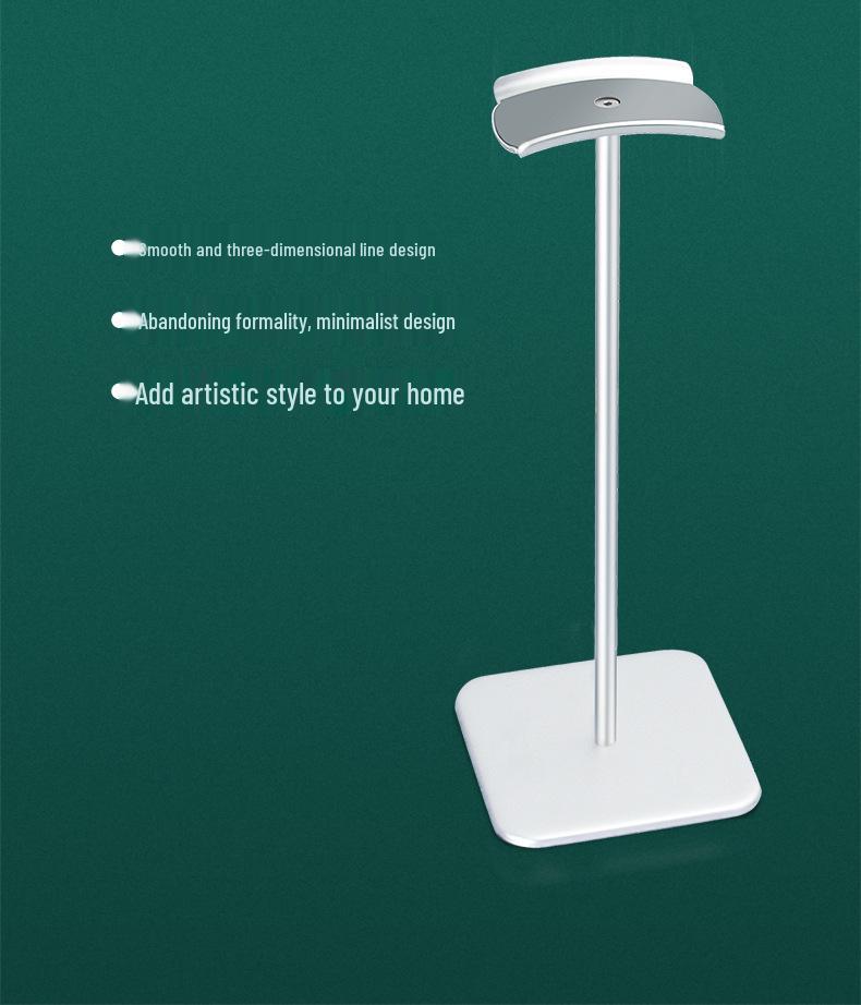 Aluminum Alloy Over-Ear Headphone Stand & Universal Hook