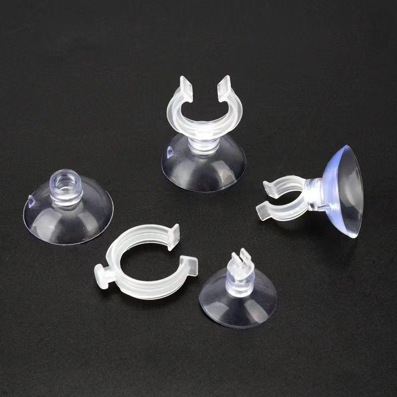 10Pcs Aquarium Suction Cup Fish Tank Oxygen Pump Hose Fixation Suckers Air Tube Fixing Clip Heater Thermometer Suction Cups