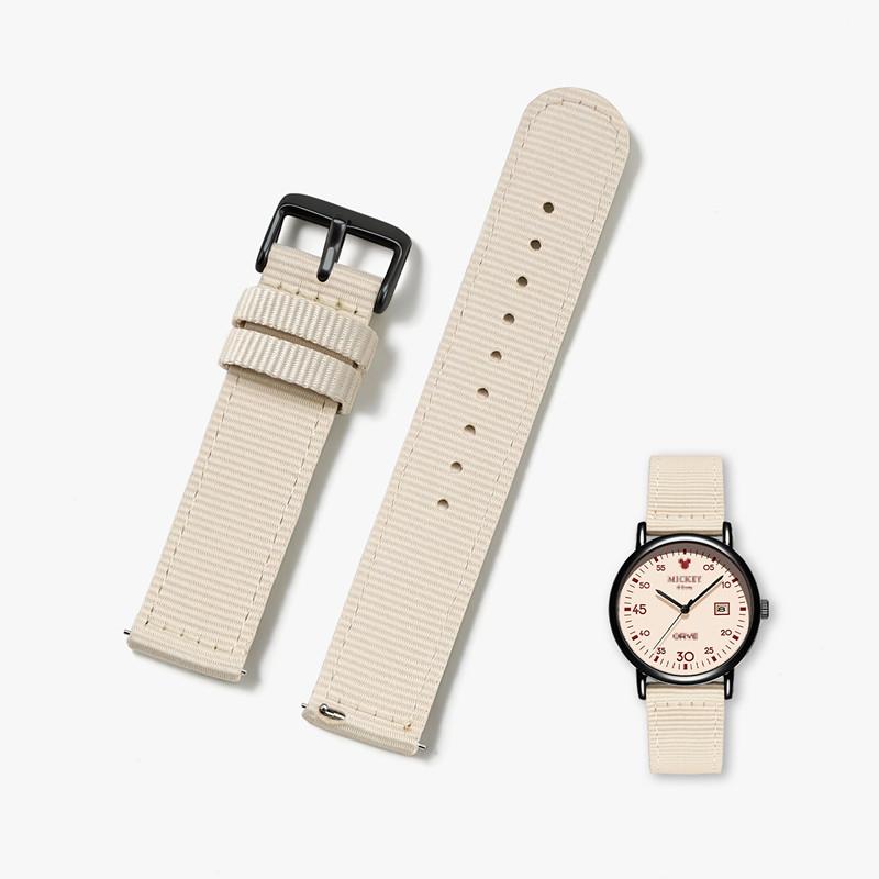 20mm Waterproof Sailcloth Watch Strap Two-Sided Nylon Watchband Quick Release Band Sport Belt