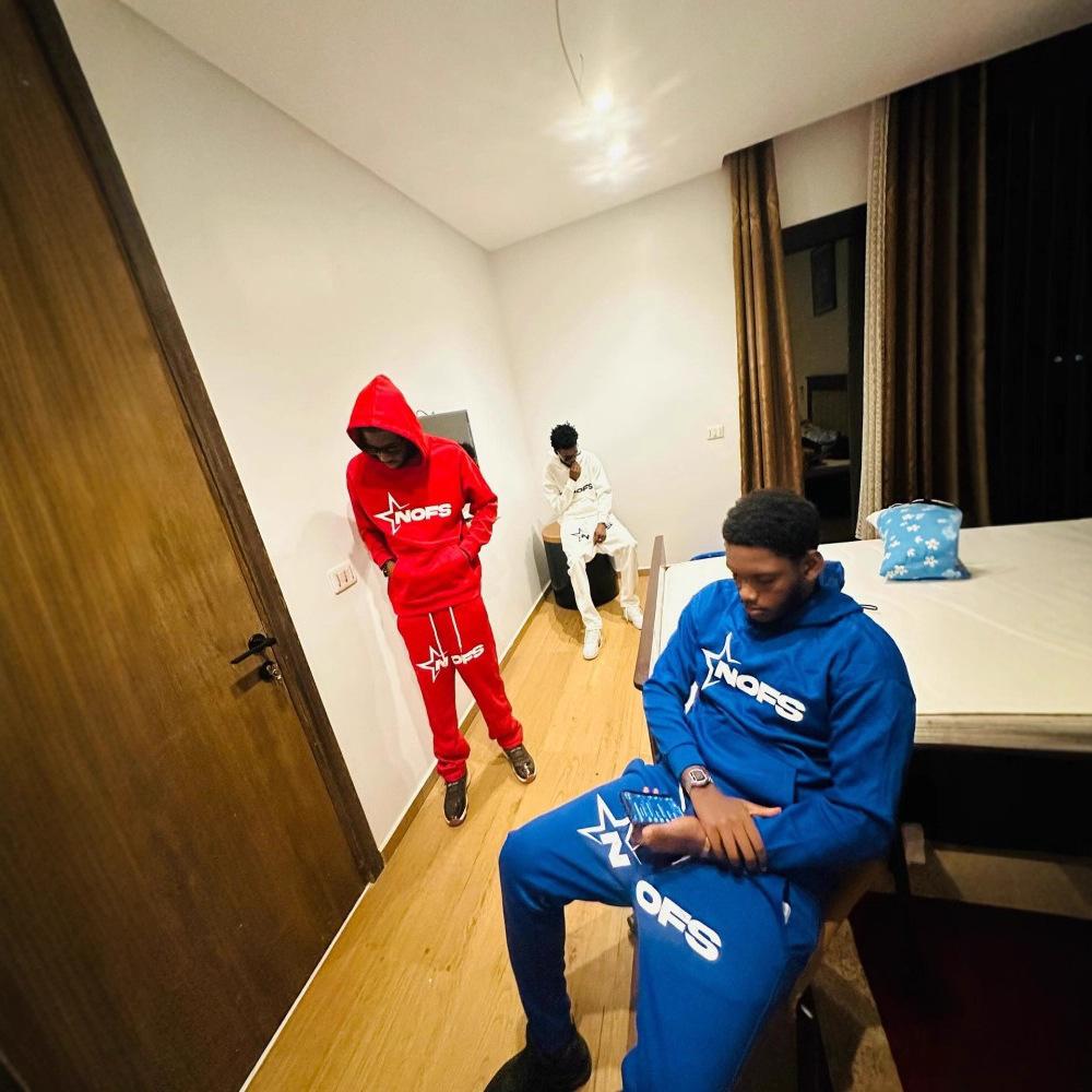 Neues Y2K Hip Hop Street Hoodie Set Sweatshirt Gothic Punk Rock Hose Streetwear