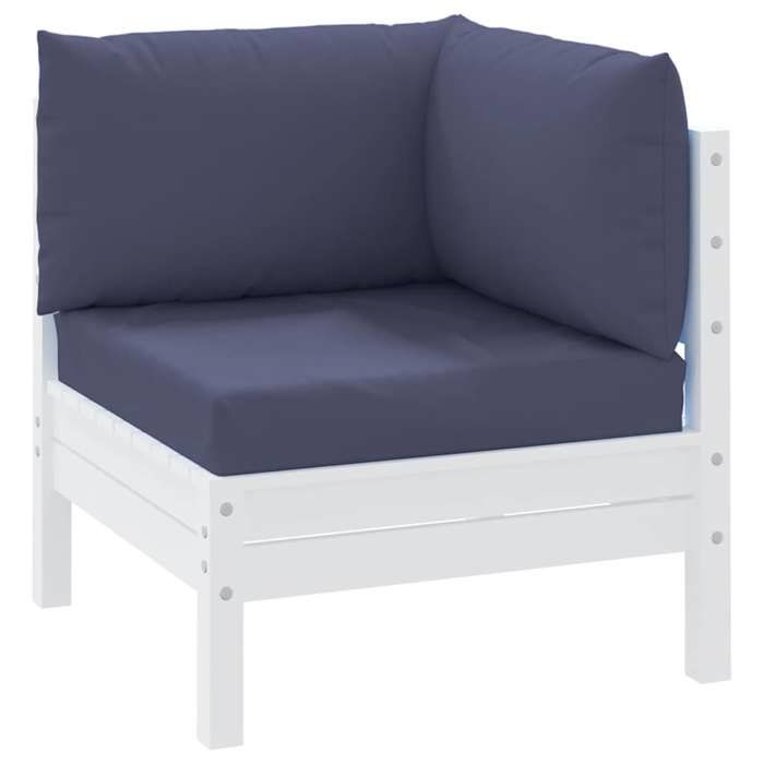 VidaXL Lot de 3 Coussins de Palette, Galettes de Chaise avec Dossier, Coussins de Siège, Décoration Jardin Terrasse Patio, 379169