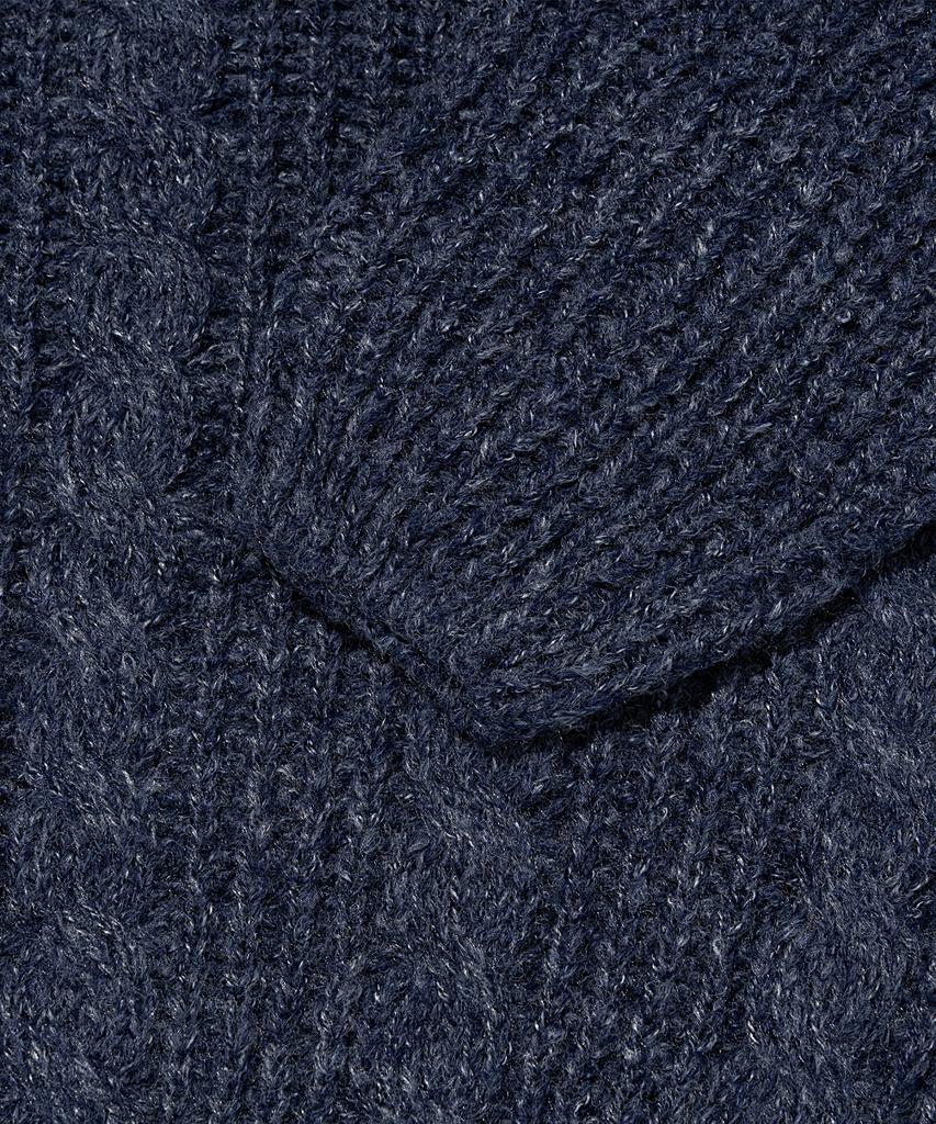 Otherfits Cable Weight Knit Zip-Up Hoodie (Navy)