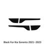 For Kia Sorento MQ4 2021-2026 Car Tuning Black Car Window Decorative Strip Cover D-pillar Trim Accessories