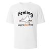 2026 New Heavyweight Cotton Oversized T Shirt Unisex Abstract Line WhiteDTF Print LooseDropShoulderOutdoorCasual Short SleeveTee