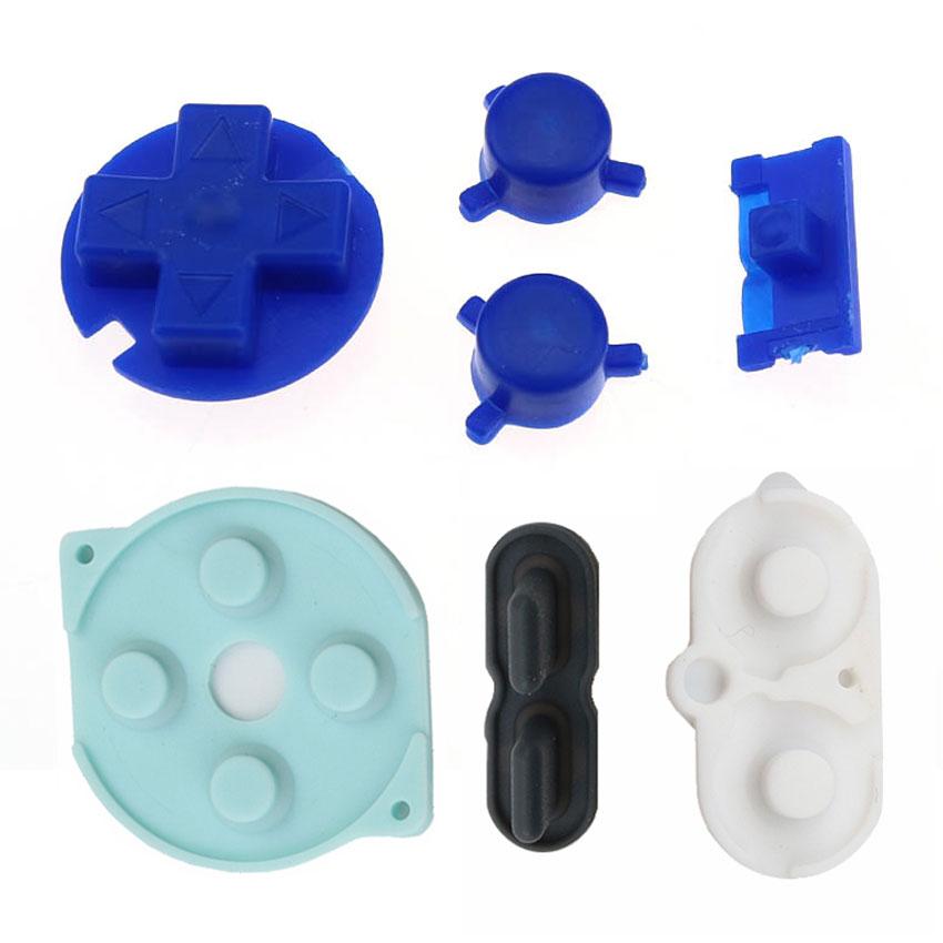 JCD For Nintend Gameboy Pocket Rubber Conductive Buttons A B D Pads Power On Off Buttons Keypads For GBP