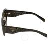 Prada Dark Brown Irregular Ladies Sunglasses Pr 14zsf 19d01t 52