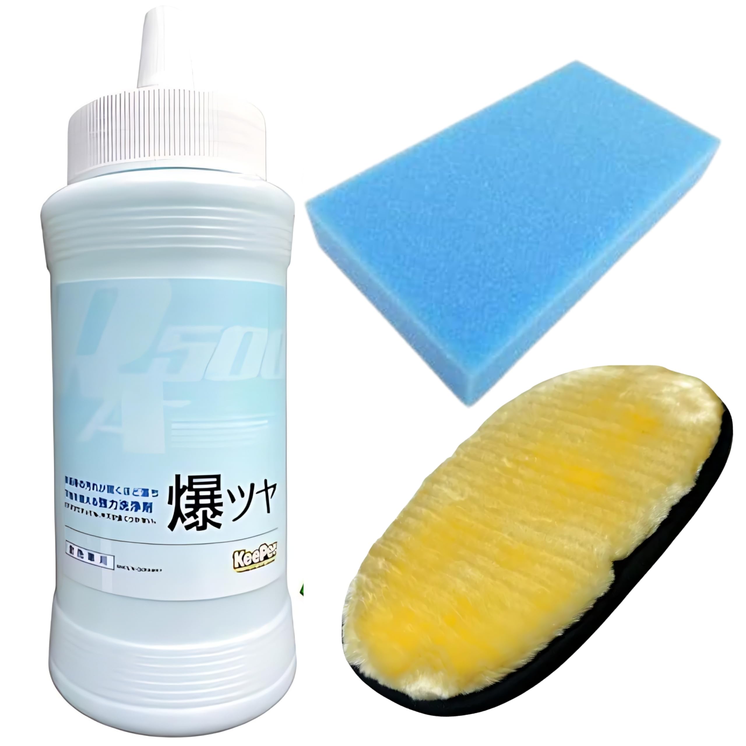 

KeePer Baku Gloss 300 мл Набор для мытья автомобиля Keeper Shampoo Mop Set Техническое обслуживание Химическое покрытие Перчатки из овчины Защита от накипи (Баку Глянец + Синий + Швабра)