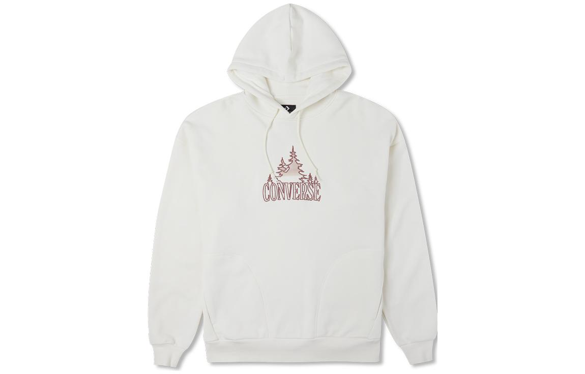 Converse Sweatshirts Women s White Hooded Moderate Regular 10025035-A01 L