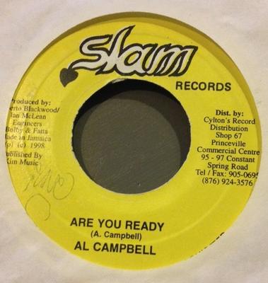 7-Zoll Schallplatte AL CAMPBELL - Are You Ready NONE Slam Records 1998 Jamaika Reggae, Ska & Dub Gebraucht