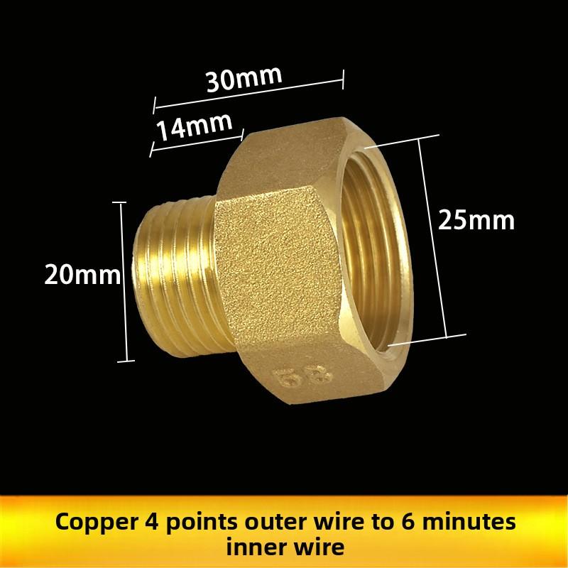 Brass Hex Bushing Reducer Pipe Fitting 1/8 1/4 3/8 1/2 3/4 F to M Threaded Reducing Copper Water Gas Adapter Coupler Connector
