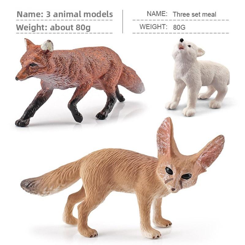 Kojote Wildtiere PVC Modellset mit statischen Tierfiguren zum Lernen und Spielen