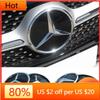 AMG W220 For Benz 205mm 3D ABS Logo The Front Grille Star Logo Badge Mirror Bottom for W166 ML-class Before 2013-2