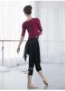 Women's V-Neck Modal Long Sleeve Dancewear Top for Latin & Ethnic Dance Practices