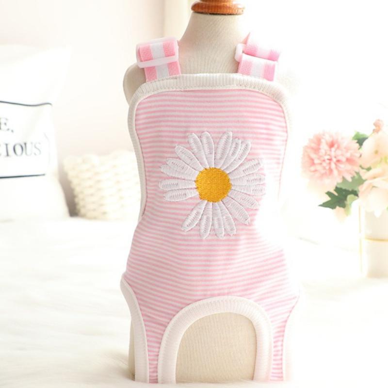 

Pet Diapers for Dogs, Absorbent Teddy Pants with Urine Pads, Reusable Pet Care Garments S рожевий