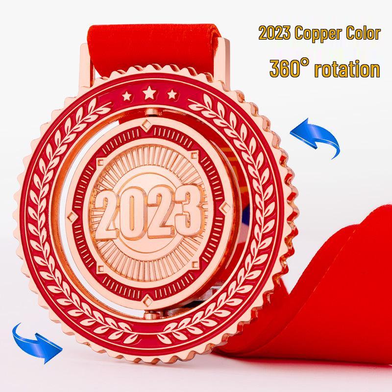 Daye Custom Sports Medals: Rotating Gold, Silver, and Bronze Awards for Champions