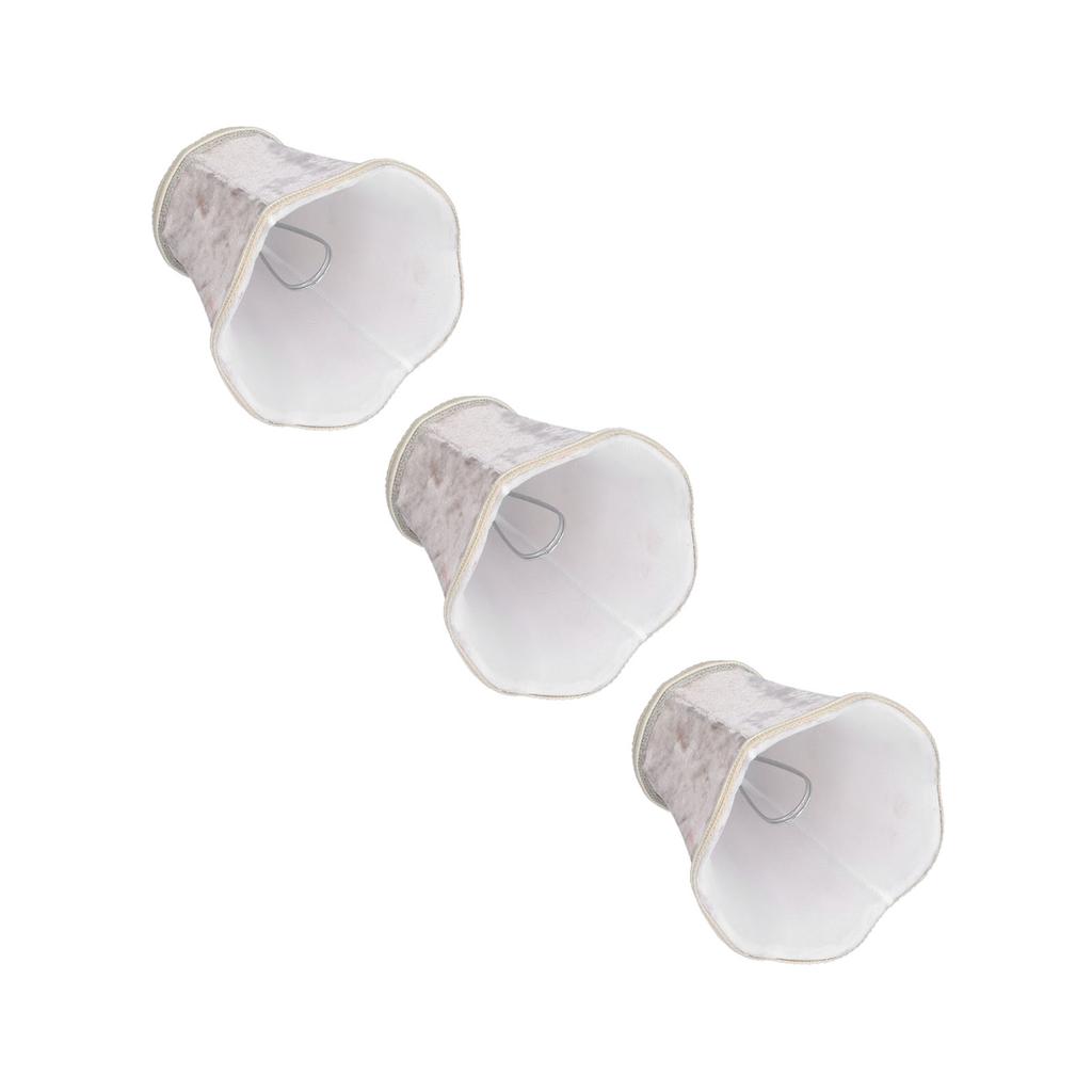 3Pcs ClipOn Lampshades Modern E14 Chandelier Table Lamp Shade Accessory for Home Hotel Club KTV