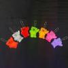 Cute Bear Shape Reflective Keychain Bag Pendant Student Bag Safety Reflector