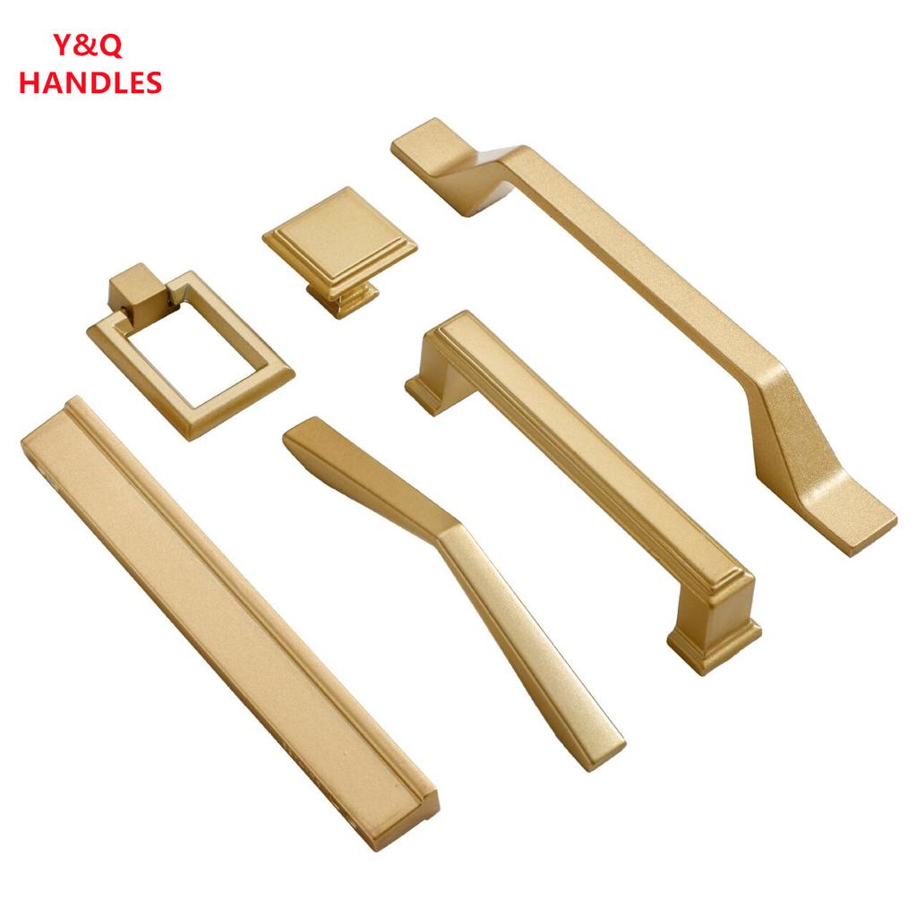 Handles Drawer Cabinet Furniture Kitchen Handles for Cabinet Knob Door Drawer Furniture Kitchen Knob Golden Simplicity Hardware