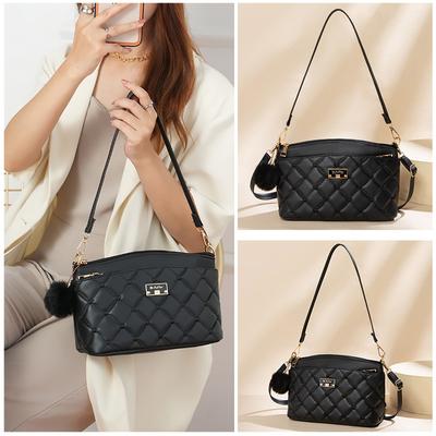 Winter-Unterarmtasche, High-End-Einzelschultertasche, Damen-Umhängetasche mit großem Fassungsvermögen und geometrischem Design
