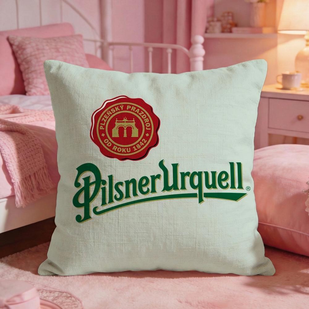 Potah na polštář Beer Pilsner Urquell Prémiový komfort Oboustranný potah na polštář Design dva v jednom Pro jakoukoli místnost Interiér auta