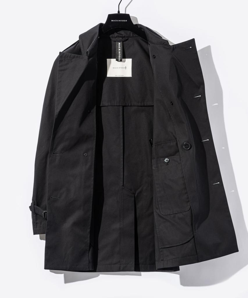 Mackintosh ST JOHN Coat Black Men's GMC-004, [Used]