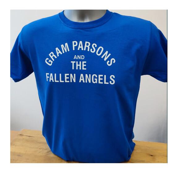 Gram Parsons And The Fallen Angels T-shirt Music Retro Rock Bob Dylan Byrds Blue XXXXL