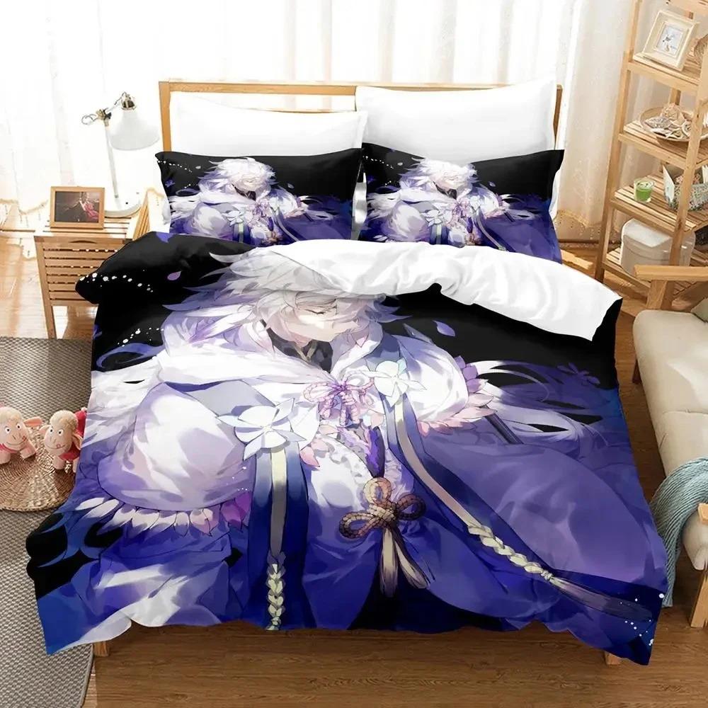 Comfortable Anime Print Duvet Cover Set With Duvet Cover And Pillowcases King Queen Twin Sizes For All Ages
