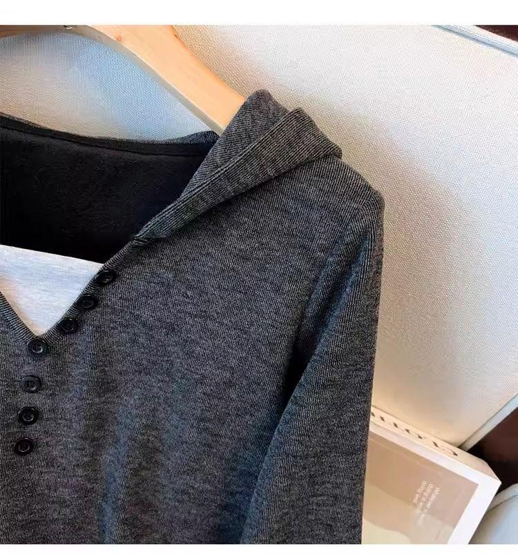 Women's Plus Size Hooded Top & Wide Leg Pants Set - Casual, Slimming, Stylish Two-Piece