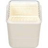 Masakazu Antibacterial Bento Box, Square Nest Lunch, Caf? De Paris, 10x10x11cm, Ivory, Made In Japan, Product Number: 48-79243-8