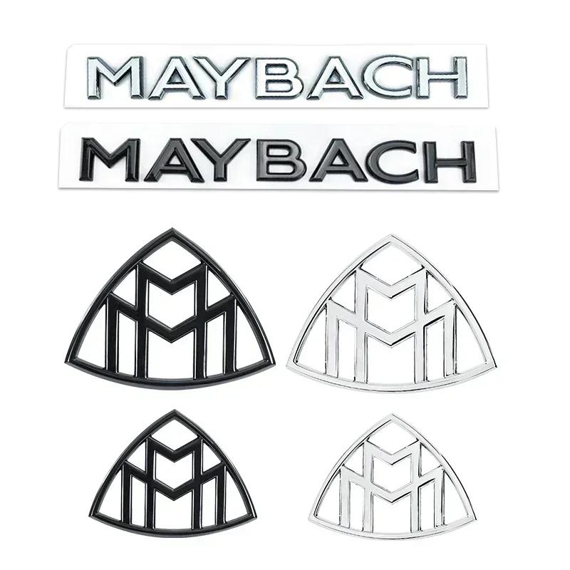 1pcs 3D ABS Side Emblem Car GLS GLE S500 Logo for Maybach sticker Rear Bumper tail door trunk sticker Emblem styling Accessories gdo2