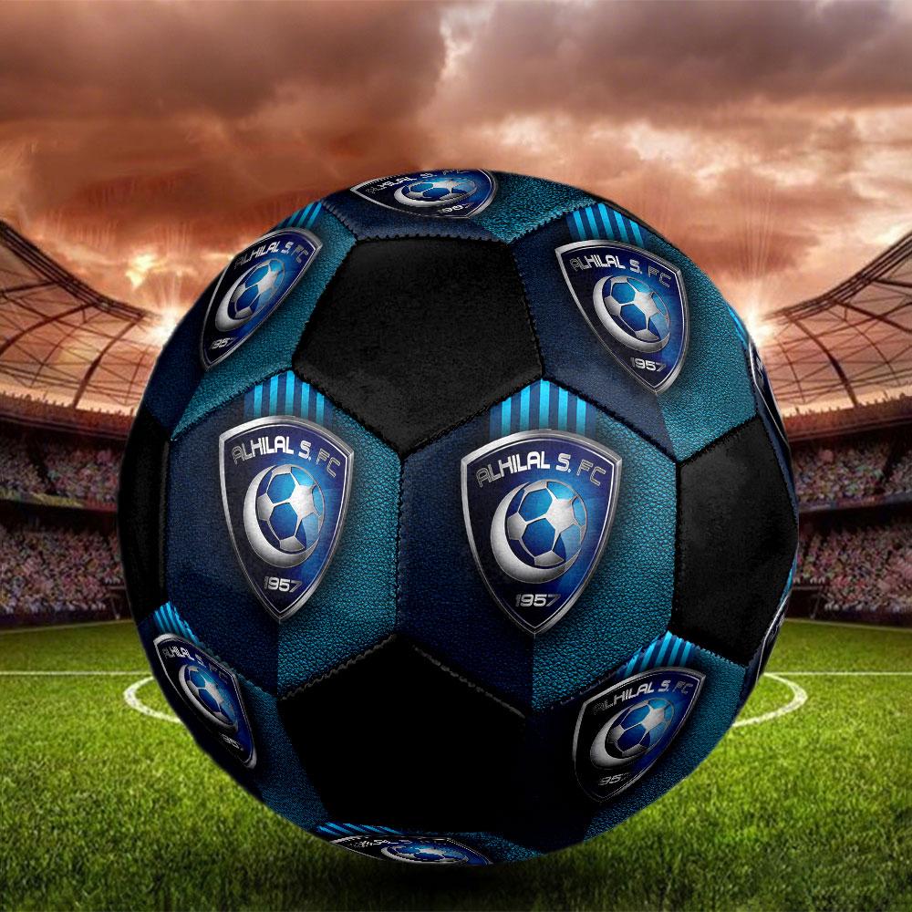 1pc Al Hilal SFC Soccer Ball Size 5 Indoor Soccer Ball Fashion Colorful Backyard Game - Great For Sports Fans Gift HE20